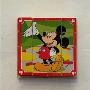 Melissa & Doug Mickey Mouse Wooden Cube Puzzle